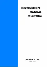 Yaesu FT-902DM Instruction Manual предпросмотр