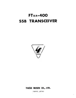 Предварительный просмотр 1 страницы Yaesu FT-DX-400 Service Manual