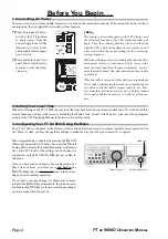 Предварительный просмотр 6 страницы Yaesu FT DX 9000D - COMPUTER AIDED TRANSCEIVER Operation Manual