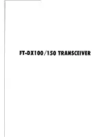 Preview for 2 page of Yaesu FT-DX100 User Manual