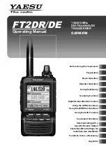 Yaesu FT2DR Operating Instructions Manual предпросмотр