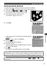 Предварительный просмотр 51 страницы Yaesu FT2DR Operating Instructions Manual