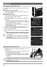 Предварительный просмотр 22 страницы Yaesu FT5De Operating Manual