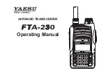 Предварительный просмотр 1 страницы Yaesu FTA-230 Operating Manual