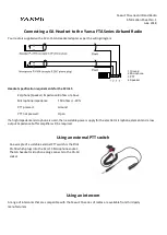 Preview for 1 page of Yaesu FTA-250L Information Sheet