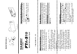 Предварительный просмотр 61 страницы Yaesu FTA-310 Operating Manual