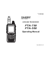 Yaesu FTA-550 Pro-X Operating Manual предпросмотр