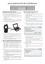 Предварительный просмотр 1 страницы Yaesu FTA-550 series Firmware Upgrade Manual