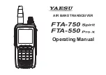 Предварительный просмотр 1 страницы Yaesu FTA-750 Spirit Operating Manual