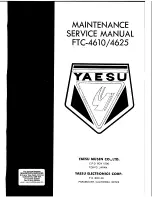 Yaesu FTC-4610 Maintenance Service Manual предпросмотр