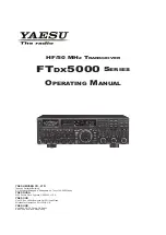 Yaesu FTdx5000 Series Operating Manual предпросмотр