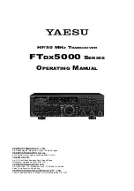 Yaesu FTdx5000MP Operating Manual preview