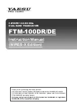 Yaesu FTM-100DR/DE Instruction Manual предпросмотр