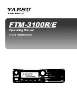 Preview for 1 page of Yaesu FTM-3100R Operating Manual