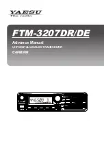 Preview for 1 page of Yaesu FTM-3207D Advance Manual