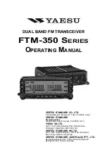 Yaesu FTM-350 - APRS Operating Manual предпросмотр