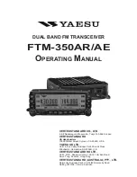 Предварительный просмотр 1 страницы Yaesu FTM-350AR Operating Manual