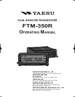 Предварительный просмотр 1 страницы Yaesu FTM-350R - APRS Manual