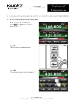 Preview for 1 page of Yaesu FTM-400 Technical Information