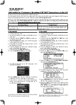 Yaesu FTM-400XDE Information For Customers Operating предпросмотр