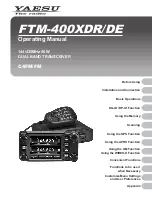 Yaesu FTM-400XDR/DE Operating Manual предпросмотр