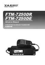 Предварительный просмотр 1 страницы Yaesu FTM-7250DE Advance Manual