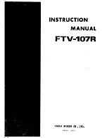 Preview for 1 page of Yaesu FTV-107R Instruction Manual