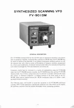 Предварительный просмотр 2 страницы Yaesu FV-901DM Instruction Manual