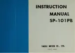 Предварительный просмотр 1 страницы Yaesu SP-101PB Instruction Manual