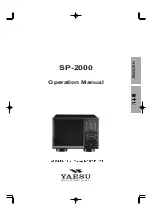 Yaesu SP-2000 Operation Manual preview