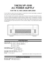 Yaesu VP-1000 User Manual preview