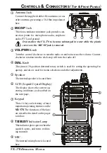 Preview for 5 page of Yaesu VX-170 Operating Manual