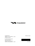 Preview for 88 page of Yaesu VX-177 Operating Manual