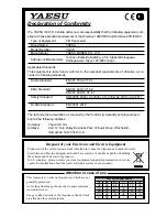 Preview for 131 page of Yaesu VX-3E Operating Manual