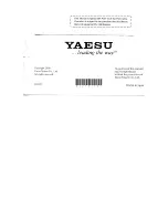 Предварительный просмотр 8 страницы Yaesu VX-400 Operating Manual