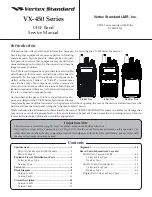 Предварительный просмотр 1 страницы Yaesu VX-450 series Service Manual