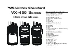 Preview for 1 page of Yaesu VX-451 Operating Manual
