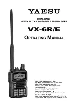 Yaesu VX-6 Operating Manual preview