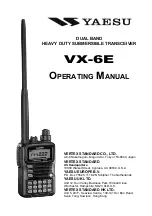 Yaesu VX-6E Operating Manual preview