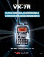 Preview for 1 page of Yaesu VX-7R Brochure & Specs