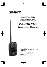 Preview for 1 page of Yaesu VX-8DE Operating Manual