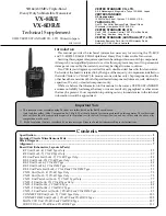 Preview for 1 page of Yaesu VX-8R/E Service Manual