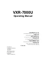 Yaesu VXR-7000U Operating Manual preview