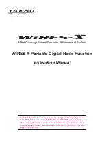 Предварительный просмотр 1 страницы Yaesu WIRES-X TM-400FT5D Adding Proxy Agent Nodes