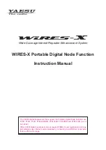 Yaesu WIRES-X TM-400XDE Instruction Manual preview