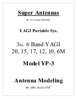 Preview for 1 page of Yagi YP-3 Manual