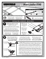 Yakima BoatLoader EVO Installation Instructions Manual предпросмотр