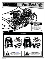 Yakima FullBack Installation Instructions Manual preview