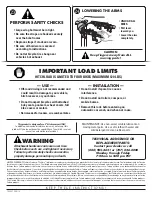 Preview for 5 page of Yakima FullSwing 4 Manual