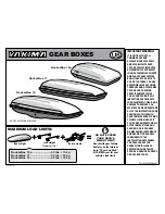 Yakima GEAR BOXES Instructions preview